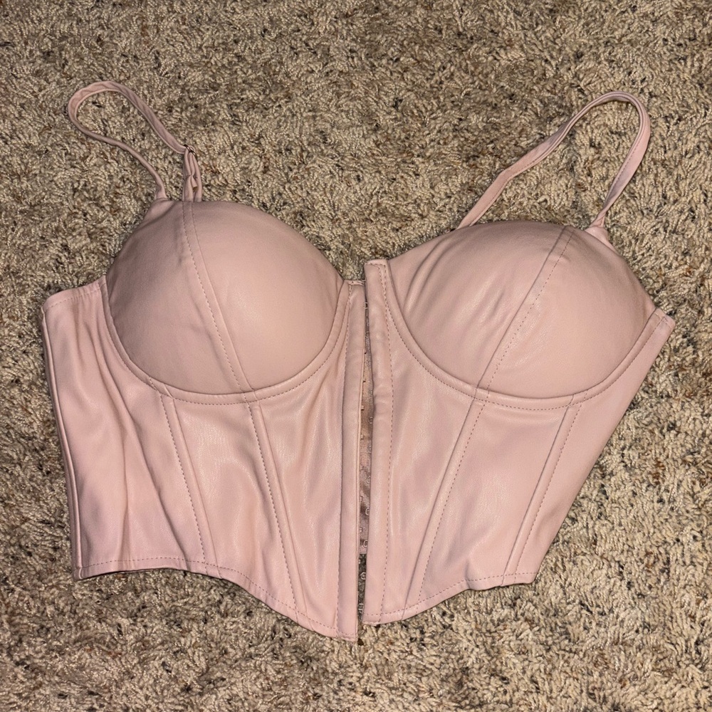 Windsor Blush Pink Longline Bustier Top